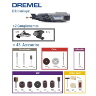 Dremel 8220 8220-2 45 Bezdrátový multifunkční nástroj - 12V Lithium-Ion Li-Ion černý a šedý